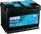 Exide Car Start/Stop Battery EFB 12V with 70Ah Capacity and 720A CCA