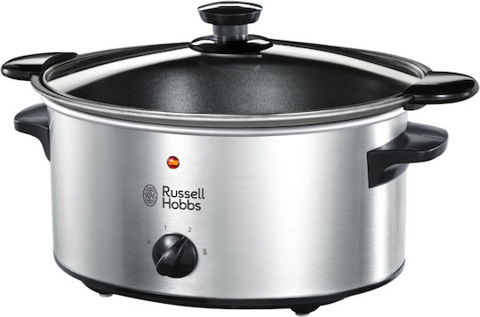 Russell Hobbs Slow Cooker 160W Cu Memorie Internă 3.5lt Argintiu