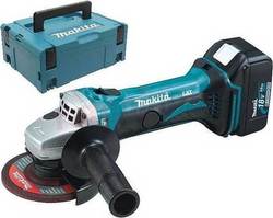 Makita DGA452RFJ Grinder with 2 Batteries 3Ah