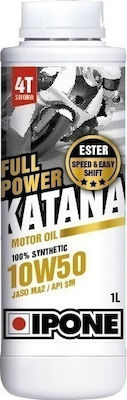 Ipone Full Power Katana Synthetic 10W-50 4-Stroke Motorcycle Motor Oil 1lt