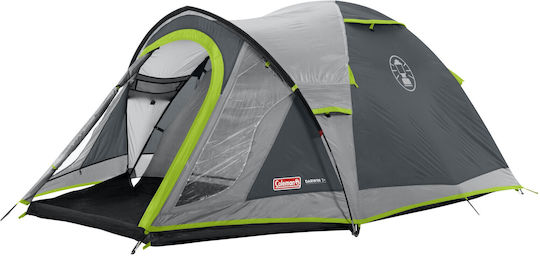 Coleman Darwin 3 Plus Camping Tent Igloo Mountaineering Grey with Double Flysheet 4 Seasons for 3 People Waterproof 3000mm 330x200x130cm