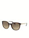 Prada Prada Women's Sunglasses with Brown Tartaruga Frame and Gradient Lenses SPR17S 2AU3D0