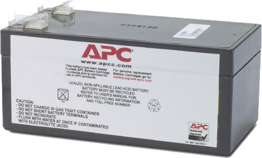 APC Replacement Cartridge 47 UPS Battery with Capacity 3.2Ah and Voltage 12V 1pcs