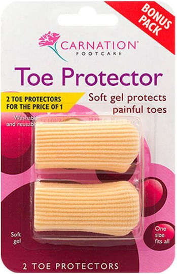 Carnation Fußpolster Toe Protector mit Gel für die Hornhaut 2 Stück