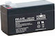 Power Kingdom PS1.3-12 UPS Battery with Capacity 1.3Ah and Voltage 12V 1pcs