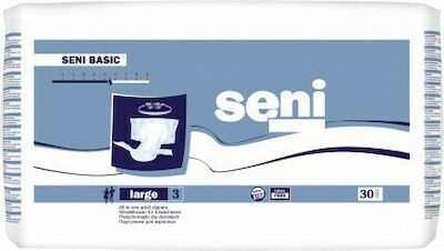 Seni Basic Incontinence Diapers Large 30pcs