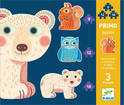 Kids Puzzle Δάσος for 3++ Years 12pcs Djeco