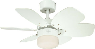 Westinghouse Flora Royal 72424 Deckenventilator 76cm mit Licht Weiß