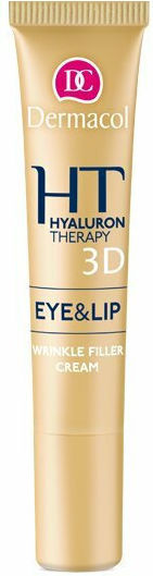 Dermacol 3D Hyaluron Therapy Κρέμα Ματιών & Χειλιών για Ενυδάτωση , Σύσφιξη & Ανάπλαση 15ml
