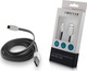 Forever Flat USB 2.0 to micro USB Cable Black 1m (5900495327192)