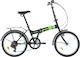 Orient Easy 20" 2023 Schwarzes Klappbares Stadtfahrrad mit 6 Gängen