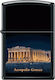 Zippo Acropolis Winddichtes Feuerzeug Flamme Me...