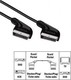 HAMA Καλώδιο Scart male - Scart male 4m Μαύρο 00043165