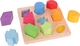 Big Jigs Играчка за сортиране на форми Първите Форми от дърво за 12++ месеца