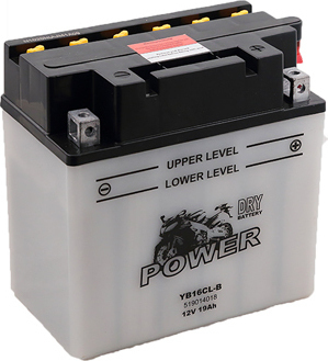 Power Batteries Μπαταρία Μοτοσυκλέτας YB16CL-B/CB16CL-B με Χωρητικότητα ...