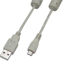 Bridge Cable Kal Electronics USB 2.0 to micro USB Cable Silver 1.5m (30638)