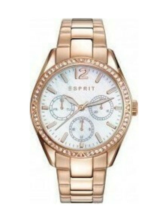 Esprit Watch with Pink Gold Metal Bracelet ES108932003