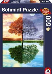 The Seasons Tree Puzzle 2D 500 Pieces