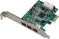 Dawicontrol Card de control PCIe cu 3 porturi Firewire 800