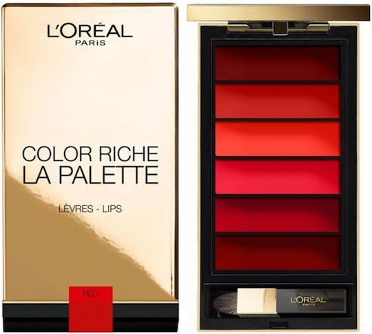 L'Oreal Paris Color Riche La Palette Палитра Червило Прозрачен Червено 6gr