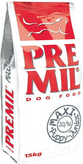 Premil Premium Maxi Junior 15kg Ξηρά Τροφή για Κουτάβια Μεγαλόσωμων Φυλών με Κρέας