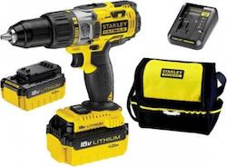 Stanley Percussive Drill Driver Battery 18V 2x4Ah