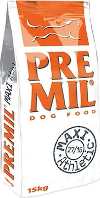 Premil Premium Maxi Athletic 15kg Hrană Uscată pentru Câini Adulți de Rase Mari cu Carne