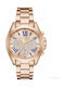 Michael Kors Bradsaw Uhr Chronograph mit Rose Gold Metallarmband