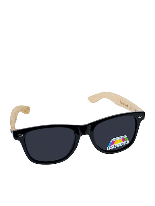 Eyelead EyeLead Polarized Ανδρικά Γυαλιά Ηλίου με Μαύρο Κοκκάλινο Σκελετό και Μαύρο Polarized Φακό