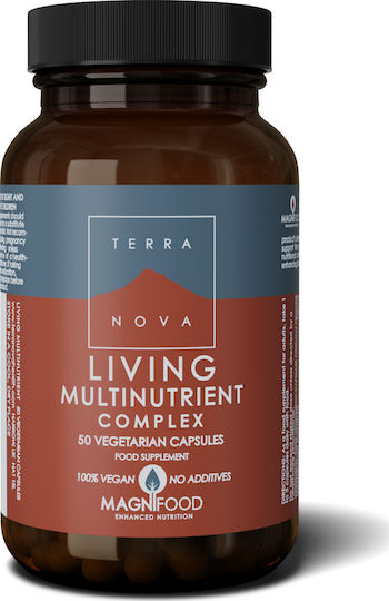 TerraNova Living Multinutrient Complex Multivitamin for Energy 900mg 50 veg. caps