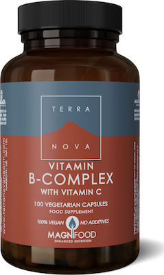 TerraNova B-Complex with Vitamin C Vitamin for Hair & Skin 540mg 100 veg. caps