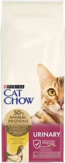 Cat Chow Urinary Ξηρά Τροφή για Ενήλικες Στειρωμένες Γάτες με Ευαίσθητο Ουροποιητικό με Κοτόπουλο 15kg