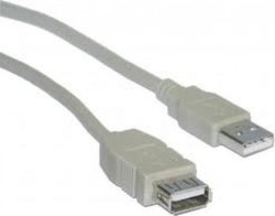 Bridge Cable 30630 USB 2.0 USB-A male σε USB-A female Γκρι 3m