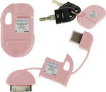 Volte-Tel Schlüsselanhänger USB auf 30-Pin Kabel Rosa 0.1m (8094279) 1Stück