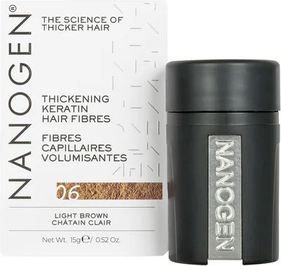 Nanogen Keratin Hair Thickening Fibres Light Brown