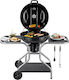 Unigreen BBQ Charcoal Lux Holzkohlegrill Mit Einem Deckel Und Thermometer 54x54cm