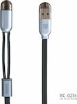 Remax Binary RC-025t Flat USB to Lightning / micro USB 1m Cable