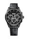 Hugo Boss Onyx Uhr Chronograph Batterie mit Schwarz Lederarmband