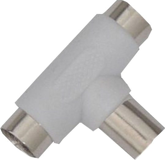 KAL Electronics Coaxial Female to Coaxial Male Converter White 1 Piece