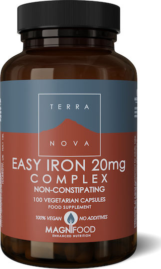 TerraNova Easy Iron Complex 20мг 100 вегетариански капсули