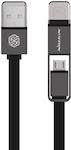 Nillkin Plus Flat USB to Lightning / micro USB 1.2m Cable