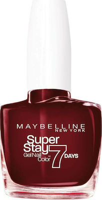 Maybelline Superstay 7 Days Gloss Βερνίκι Νυχιών Μακράς Διαρκείας 287 Midnight Red 10ml