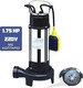 Zita Brush V1300DF Αντλία Ακαθάρτων / Λυμάτων 1.75hp με Φλοτέρ και Κοπτήρες