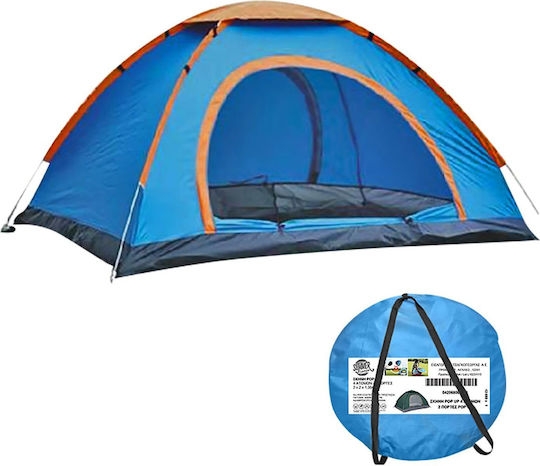 Summertiempo Sommer Campingzelt Pop Up Blau fr 4 Personen 200x200x135cm  42-680 | Skroutz Germany