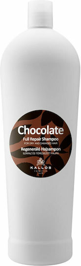 Kallos Chocolate Full Repair Shampoos Reconstruction/Nourishment & Hydration for Dry Hair 1000ml