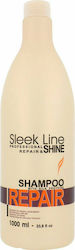 Stapiz Sleek Line Repair Shampoo Shampoos Reconstruction/Nourishment for Fragile, Αντι-Θραύση Hair 1000ml