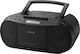 Sony Φορητό Ηχοσύστημα CFD-S70 με CD / Κασετόφωνο / Ραδιόφωνο σε Μαύρο Χρώμα
