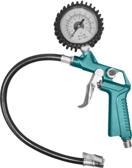 Total Air Pressure Gauge with Tyre Inflator Pistol 8.5bar TAT11601