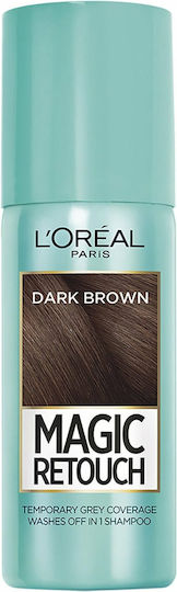 L'Oreal Paris Magic Retouch Προσωρινή Βαφή Μαλλιών σε Spray Dark Brown 75ml