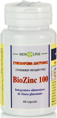 Biosline Biozinc 100 400mg 60 κάψουλες